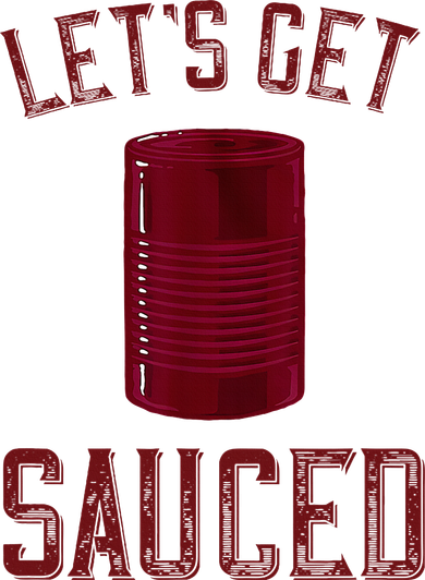 Let's Get Sauced Funny Cranberry Sauce Thanksgiving Food  Button