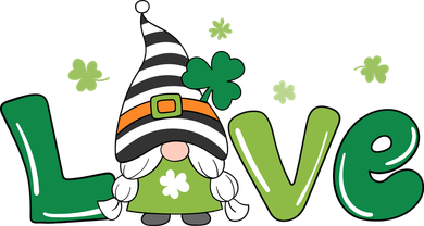 Love Gnome St Patrick's Day Holiday Women's T-Shirt