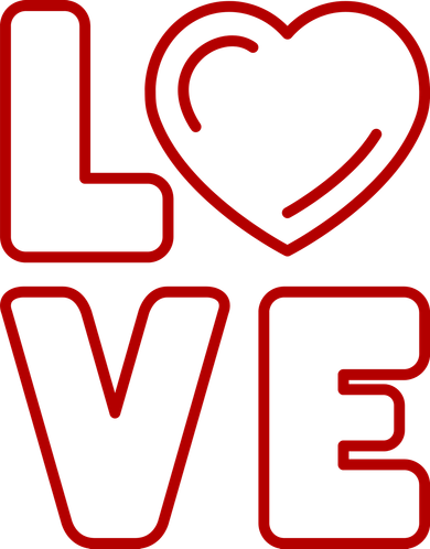 Love Heart Cute Romantic Gift Women's Sweatshirt