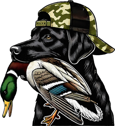 Labrador Hunting Dog With Duck Hello Hunting Season Toddler Hoodie