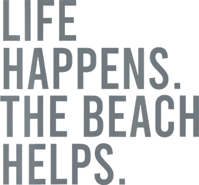 Life Happens The Beach Helps Golf Towel