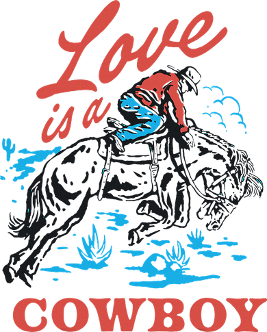 Love Is A Cowboy Funny Cowboy Toddler T-Shirt