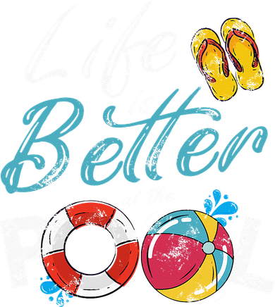 Life is better at the Pool Vacation 11oz C Handle Ceramic Mug