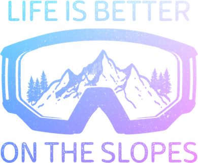 Life Is Better On The Slopes Ski Snowboard Snowmobile Skiing Gift Women's Long Sleeve Shirt