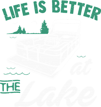 Life Is Better At The Lake Pontoon Boat Women's Long Sleeve Shirt