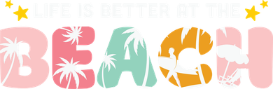 Life Is Better At The Beach Summer Tropical Women's Long Sleeve Shirt