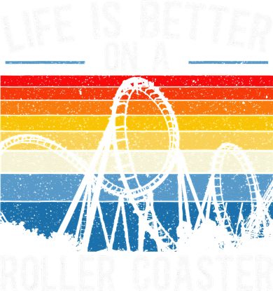 Life Is Better On A Roller Coaster Rollercoaster Kids T-Shirt