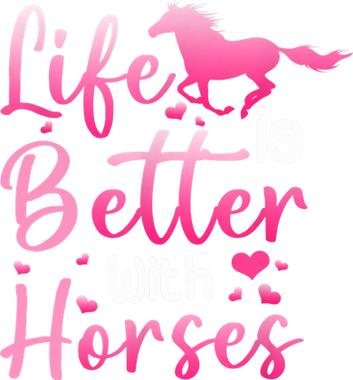 Life Is Better With Horses Horseback Riding Gift Girls Wo Tote Bag