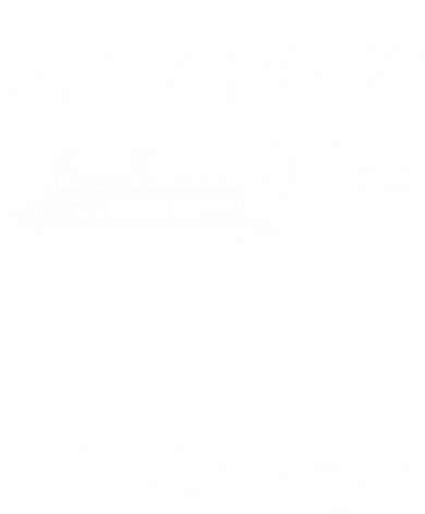 Life Is Better At The Lake Pontoon Boat Pontooning Boating Gift Hooded Wearable Blanket