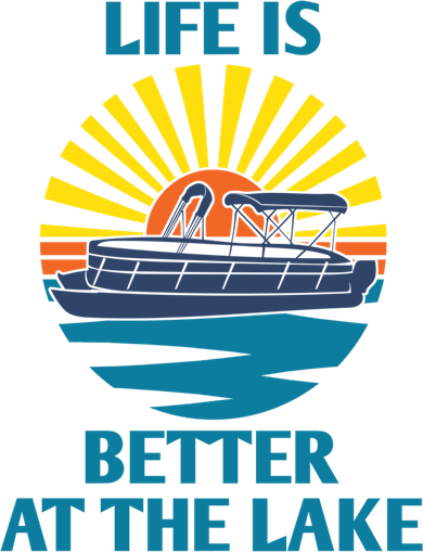 Life Is Better At The Lake Pontoon Boat Pontooning Lake Love Great Gift Toddler Long Sleeve