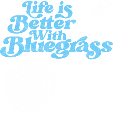 Life Is Better With Bluegrass! Eighties Vibe Banjo Retro Gift Toddler Long Sleeve