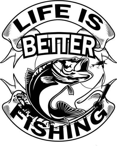 Life Is Better Fishing Toddler Long Sleeve