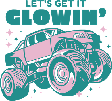 Let It Glowin Monster Truck Women's Tank Top