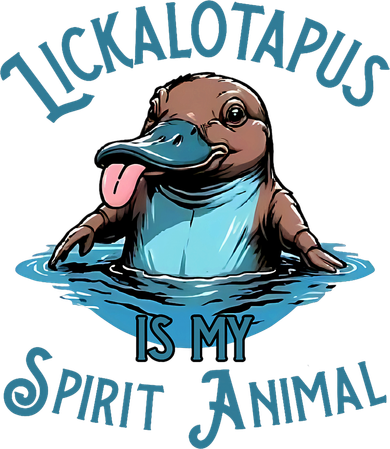 Lickalotapus Is My Spirit Animal Meme Funny Lickalotapus Tote Bag