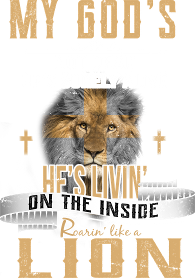 God Living On The Inside Roaring Like A Lion Tank Top