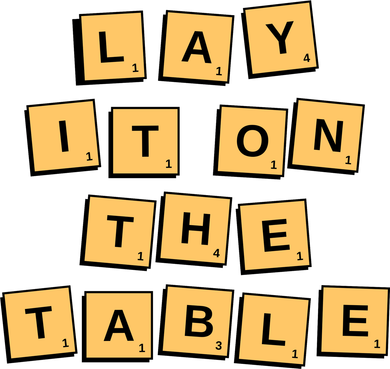 Lay It On The Table Motivational Quote Coffee Mug