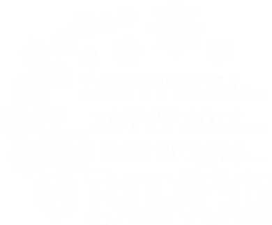 Let It Roll Bunco Game Dice Merry Christmas Xmas Santa Claus Gift Women's Sweatshirt
