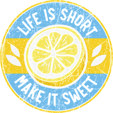 Life Is Short Make It Sweet Lemon Lover Fruit Business Button