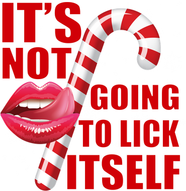 It's Not Going To Lick Itself Funny X-Mas Santa Hat