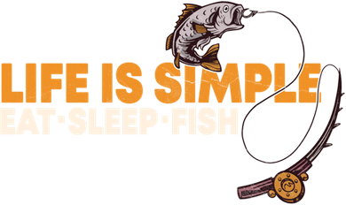 Life Is Simple Eat Sleep Fish Fisher Theme S Cool Gift Apron