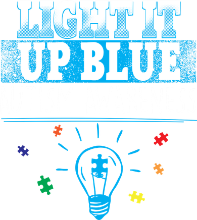 Light It Up Blue Autism Puzzle Bulb Toddler Long Sleeve