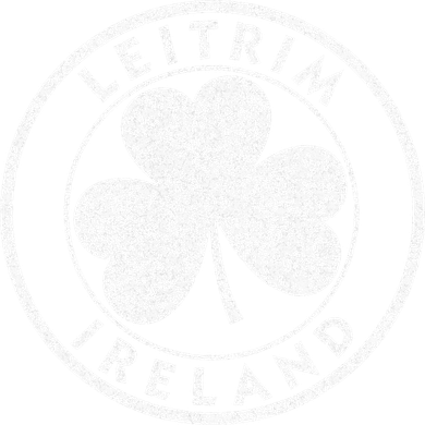 Leitrim Ireland Vintage Shamrock Sign Distressed White Print Women's T-Shirt