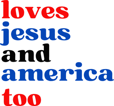 Loves Jesus And America Too Patriotic Kids Sweatshirt