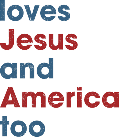 Loves Jesus And America Too Christian Patriot Kids Sweatshirt
