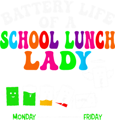 Lunch Lady Battery Cafeteria Food Preparation Assistant Apron
