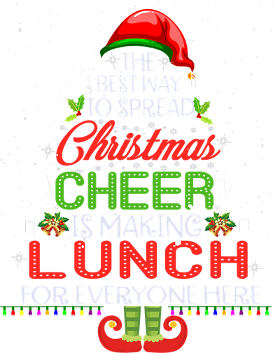 Lunch Lady Christmas Gift Elf Christmas Cheer Xmas Happy Doggie Tank