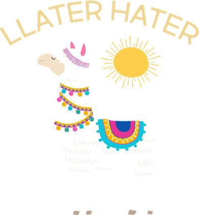 Llater Hater Llama Polo