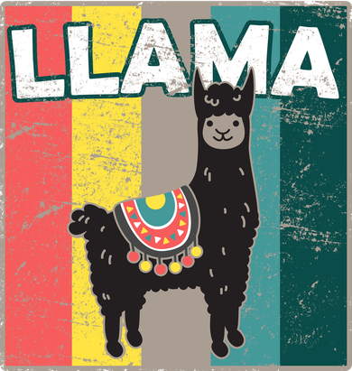 Llama Retro Polo