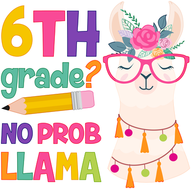 6th Grade? No Prob Llama Toddler Hoodie