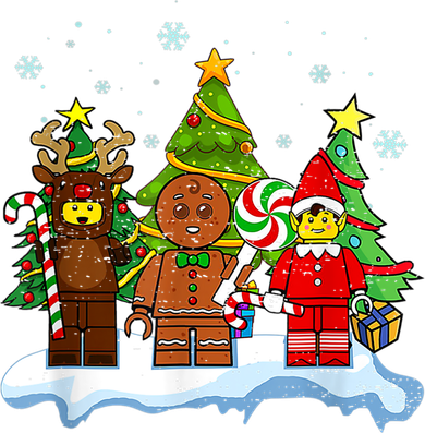 Lego Man Around The Christmas Kids Toddler Family Matching Beanie