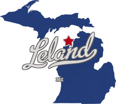 Leland Michigan MI Map Women's Hoodie