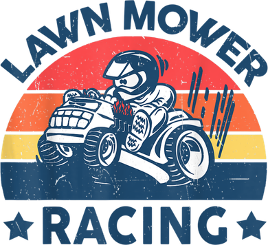 Lawn Mower Racing Lawn Mowing Funny Landscaping Transport Backpack
