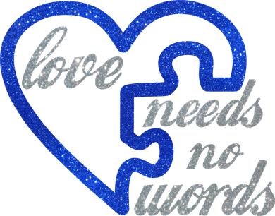 Love Needs No Words Autism Awareness Heart Puzzle Toddler Long Sleeve