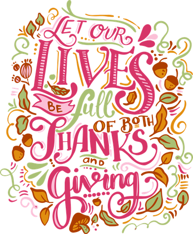 Let Our Lives Be Full Of Both Thanks And Giving Mousepad