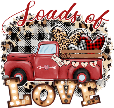 Loads Of Love Cute Vintage Truck Valentines Day Women's Tank Top