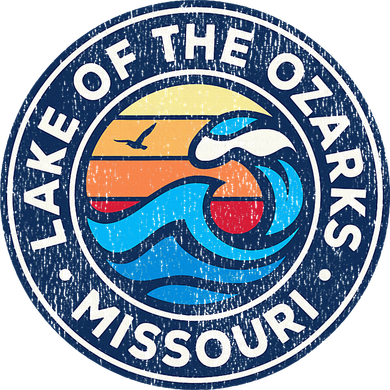 Lake Of The Ozarks Missouri Mo Vintage Nautical Waves Design Coffee Mug