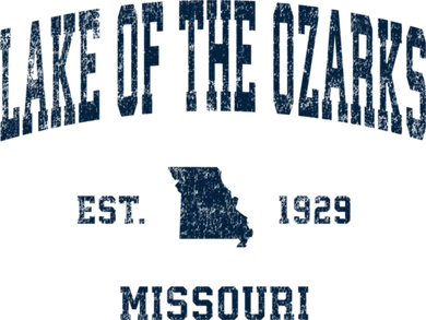 Lake Of The Ozarks Missouri Mo Vintage Sports Mousepad