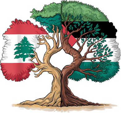 Lebanon Palestine Flag Lebanese Palestinian United Tote Bag