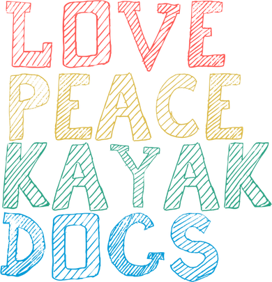 Love Peace Kayak Dogs Kayaking For Kayaker Whitewater Cute Gift Women's Hoodie