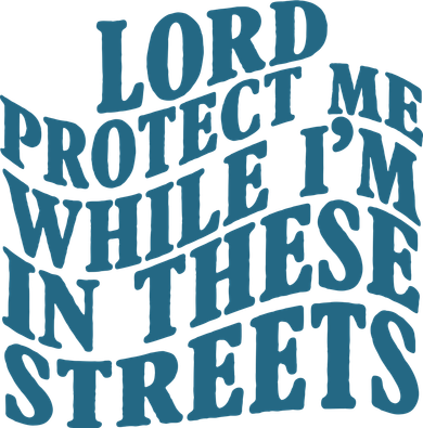 Lord Protect Me While I'm In These Streets Funny Kids Hoodie