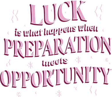 Luck Preparation Opportunity Hooded Wearable Blanket