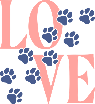 Love Paw Print Tank Top