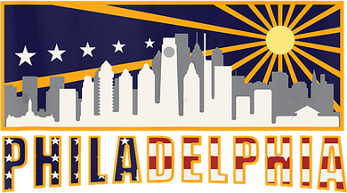 Love Philadelphia Skyline Downtown Cityscape Philly Souvenir Kids Long Sleeve Shirt