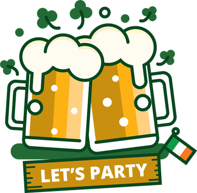 Let's Party St Patrick's Day Ireland Doggie Tank