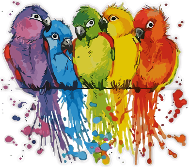 Love Parrot Wo Parrot Lovers Coaster