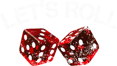 LetS Roll Funny Red Dice Craps Game Night Baby Bodysuit